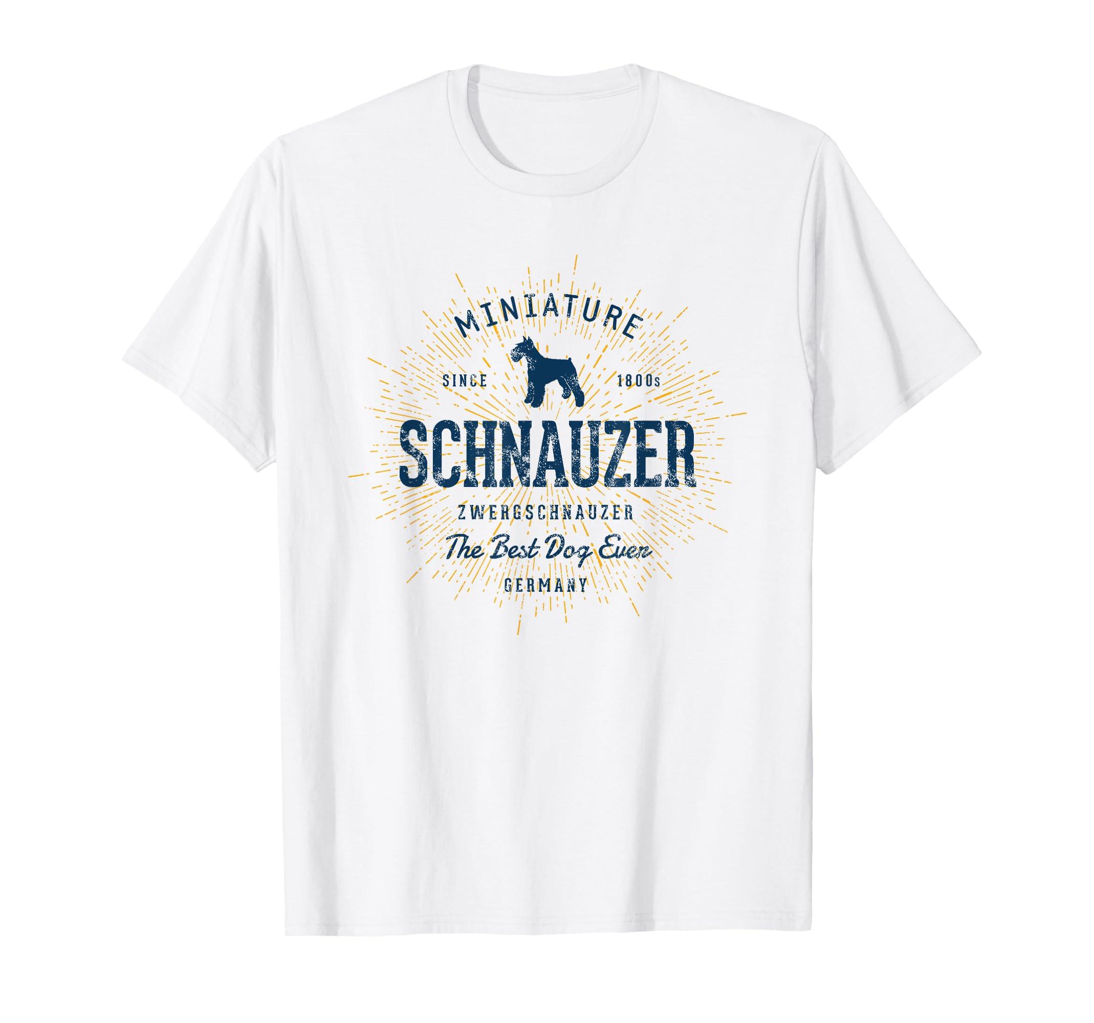 

Vintage Miniature Schnauzer Retro T-Shirt