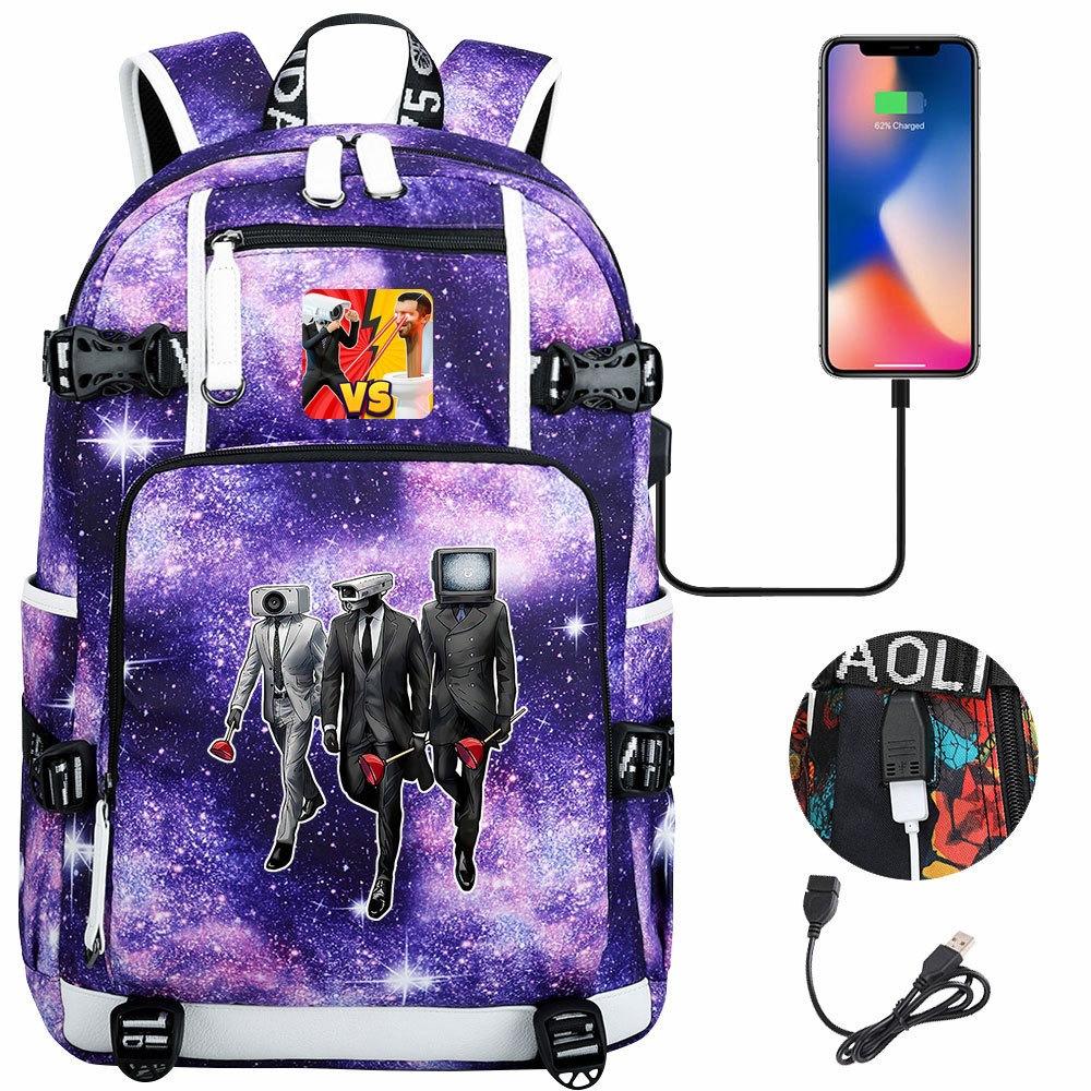 3-teiliges Schulrucksack-Set für Schüler Große Kapazität Oxford-Stoff Schultasche mit Schultergurt und Federmäppchen