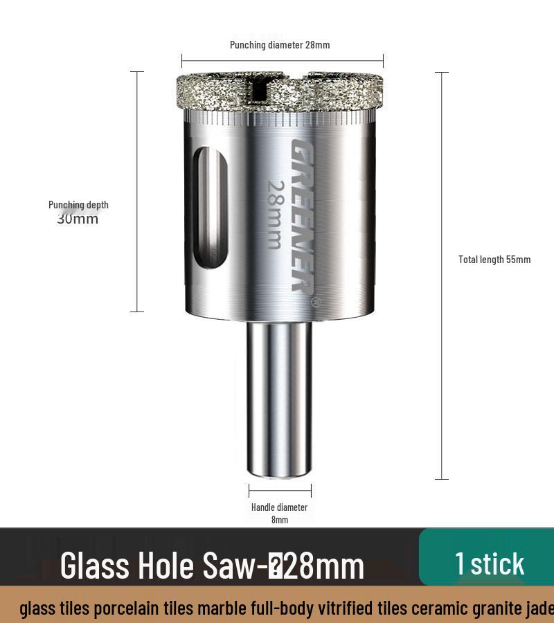 Green Forest Diamond Drill Bit for Tiles, Glass & Marble