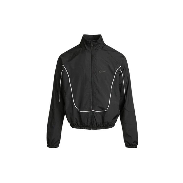 Nike MENS Throwback Multicolor Tat Basketball Stand Collar Jacket Black Men s CV1932-011 XL