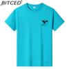 BITCED Bavlněné tričko s krátkým rukávem Pánská móda Košile s volným polovičním rukávem Košile s potiskem