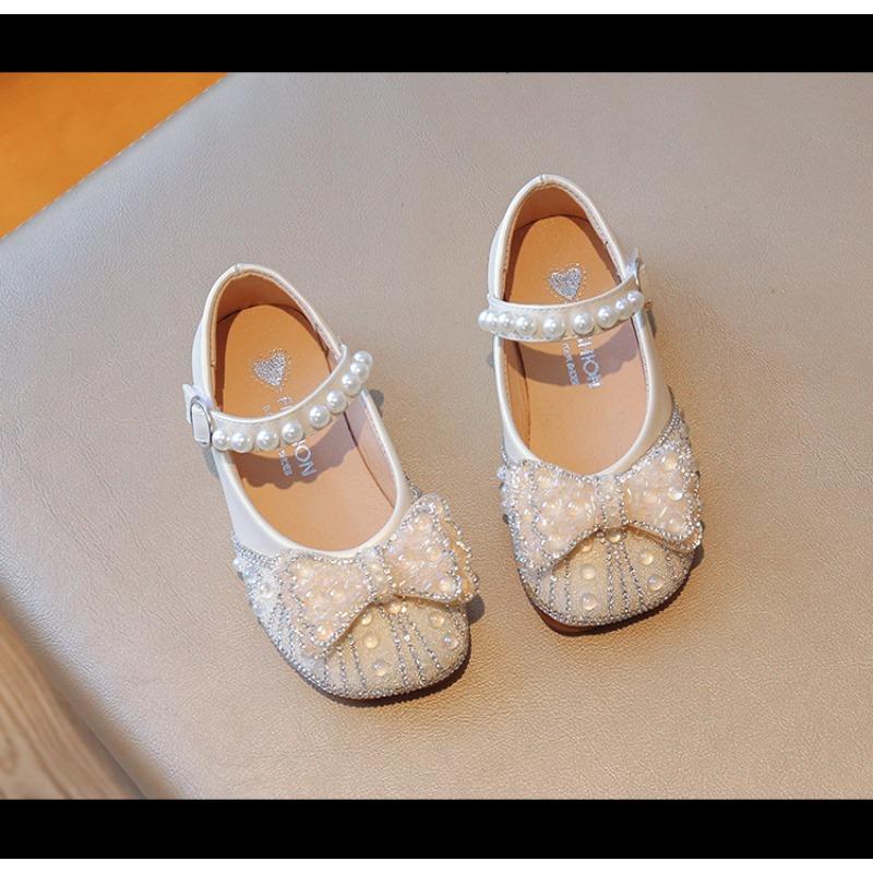 Mädchen Prinzessinnenschuhe Funkelnde Kristallschuhe für Mädchen, Kleinkind Freizeitschuhe Niedliche Mädchenschuhe Schleifenschuhe Lässige Kinderschuhe