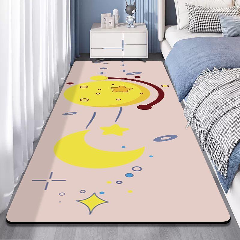 Cartoon Carpet Living Room Non Washable Wipable Carpet Bedroom Girl Bedside Carpet Mat Ins. Bedroom Sleeping Floor Mat
