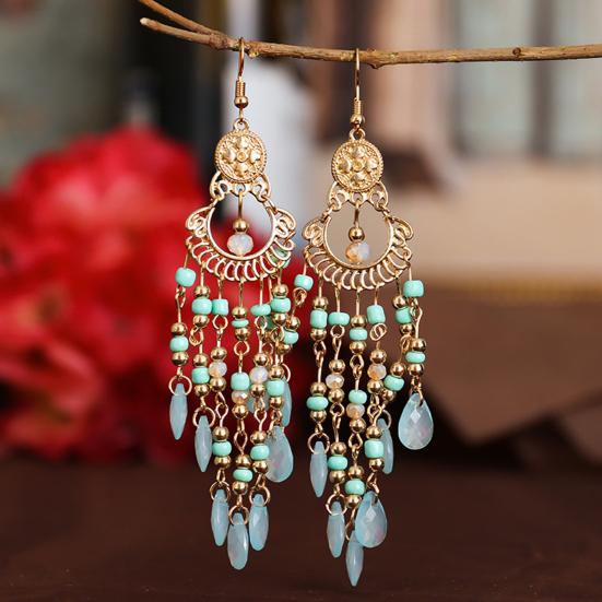 Krásné závěsné náušnice Antialergické korálky Vynikající