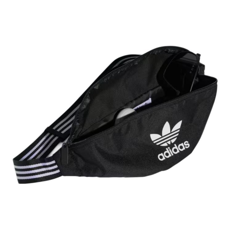 Adidas Originals Polyester One Shoulder Crossbody Fanny Pack Unisex Black IW0939
