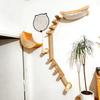 Wall Mounted Cat Tree Sisal Scratching Post Wooden Cat Climbing Shelves  Pedal Hammock Indoor Kitten Playground Cats Accessories