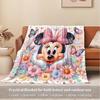 1pc Velvet Minnie Mouse Cartoon Bedding Blanket Sofa Cover Gift Home Decor 3D Printing Adult Warm Soft Lightweight Travel Camping