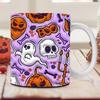 Halloween Ceramic Mug 350ml Milk Cup with Handle Juice Cup for Home School Table Centerpiece Aesthetic Room Decor