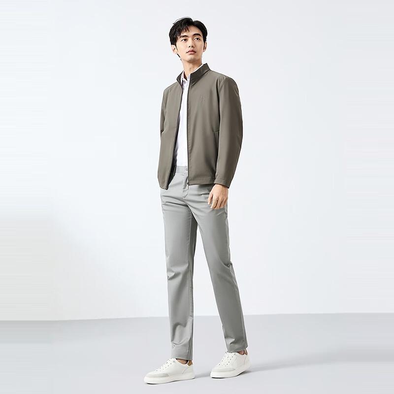 Septwolves Men's Stand-Collar Jacquard Jacket