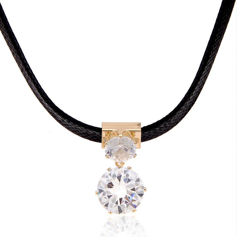 Choker, šperk na krk, řetízek na krk, krátký řetízek na klíční kost, náhrdelník, jednoduchá korejská verze pro ženy, univerzální límec, řemínek na krk.