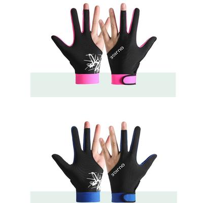 Three Fingers Snooker Glove Elastic Anti-slip Billiard Glove Left Right Hand Breathable Training Glove Fitness Accessories
