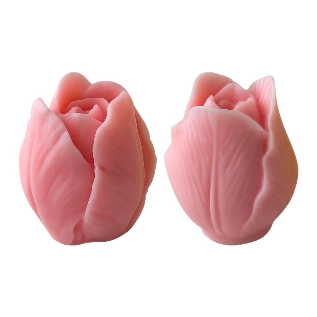 3D Silicone Tulip Candle Mold for Plaster, Fondant, and Chocolate DIY