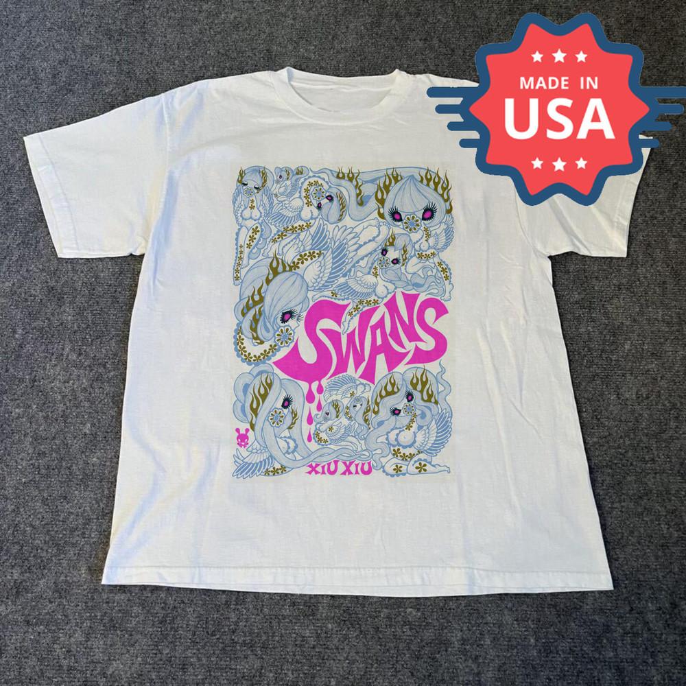 Swans Band Xiu Xiu WHite Shirt Unisex Concert S to 5XL DO639 Unisex T-Shirt L
