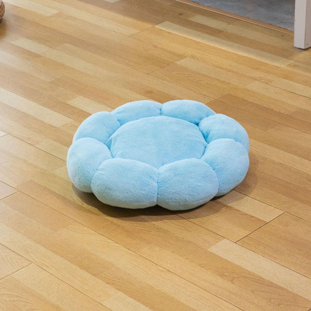 Cozy Plush Pet Nest: All-Season Round Cat & Dog Bed