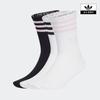 New Originals 3 Stripe Crew Socks 3 Pack Jv7401jv7402jv74...