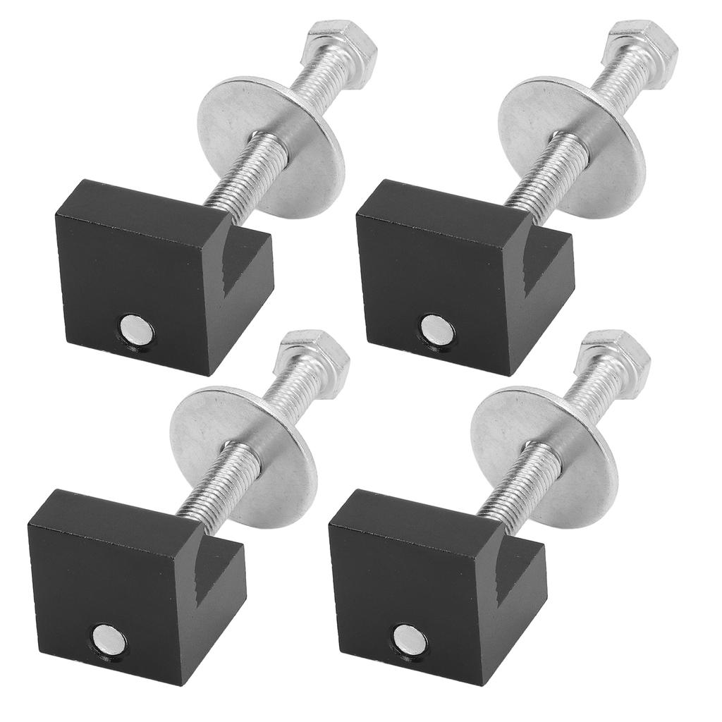 4Pcs Set Pickup Truck Tool Box Mount Tie Downs J Hook Clamps Heavy Duty Aluminum No Drilling