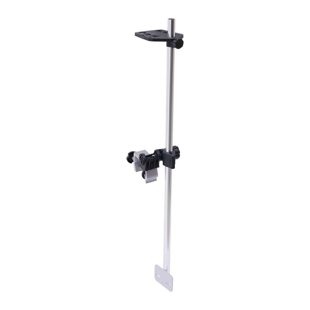 Portable Fishfinder Bracket Transducer Mount 3.15in Clamp & 360° Rotation Aluminum Alloy Fits All Fishing Boats and Canoes