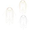 Bikini Body Chain Jewelry Alloy Torso Accessory with Multi-Chain Drape for Beachwear Styling and Vacation Looks