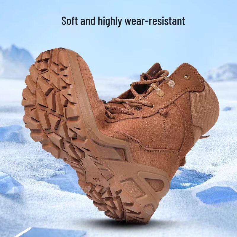 Ludun Lightweight High-Top Wool-Lined Tactical Winter Boots