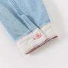 Girls' Embroidered Puppy Denim Jacket