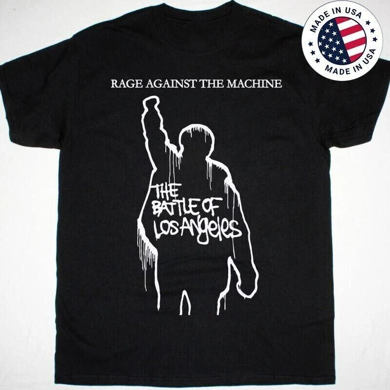 Rage Against The Machine The Battle Of Los Angeles Cotton Black T-shirt LL03_152