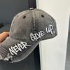 Vintage Style Denim Baseball Cap With Airy Design And Adjustable Closure For Daily Wear