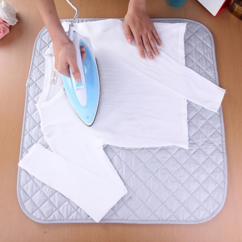 Large Size Thickened Coated Silvery Ironing Board Foldable Portable for Home Travel Hotel Dormitory Desktop Ironing Pad