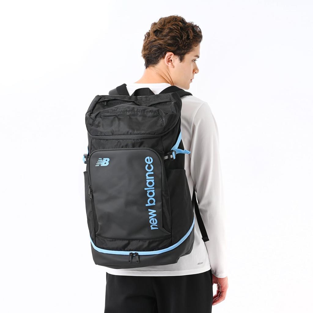 Top-Loading Backpack, 40L (LAB55615) - Large Capacity, Perfect for School, Club Activities, Black, 40L Capacity, A4 Size Storage, Water-Repellent,
