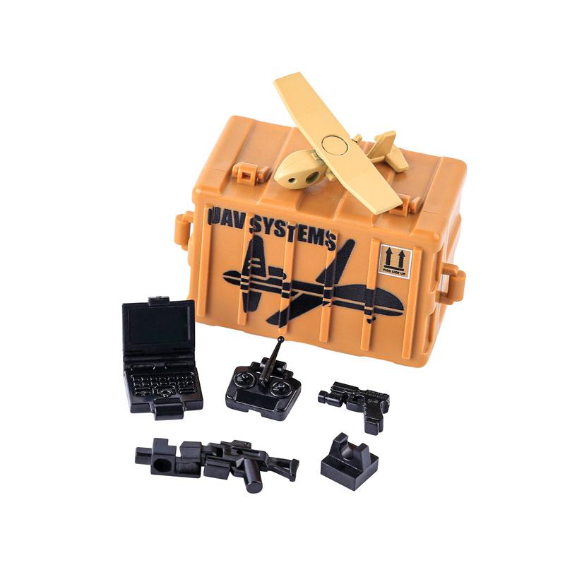 MOC WW2 Military Oil Barrel Weapons Box Building Block Set War Scene Accessories Bullet Motorcycle Sandbag Block Bricks Toys  Playsets