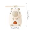 Plastic Capybara Anime Figure USB Rechargeable Student Electric Fan Cartoon Handheld Fan  Travel