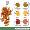 Simulated Maple Leaf Vine Wall Hanging Autumn Party Wall Hanging Rattan Harvest Festival Halloween Leaf Rattan Maple Decor