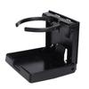 Boat Cup Holder Black Adjustable Folding Space Saving Water Bottle Holder for Boats Yachts RVs Cars Trucks