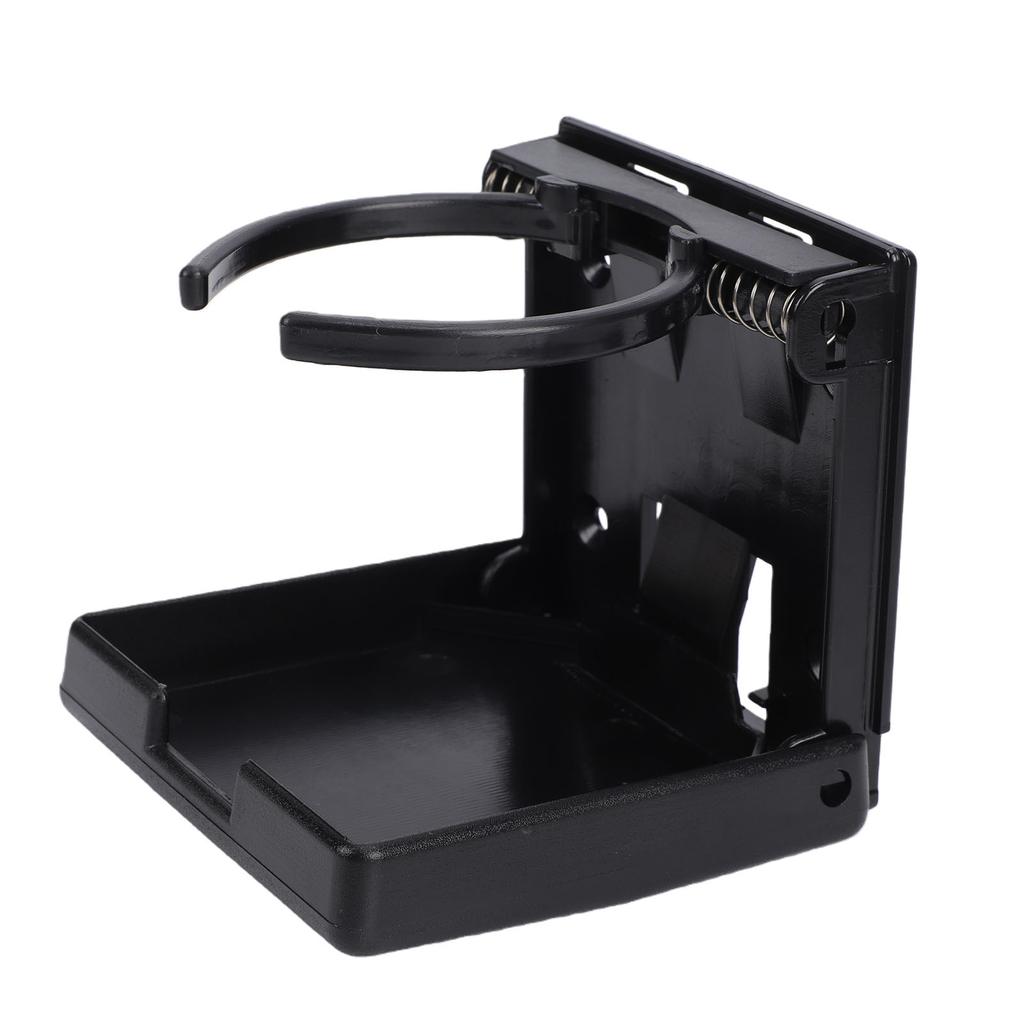 Boat Cup Holder Black Adjustable Folding Space Saving Water Bottle Holder for Boats Yachts RVs Cars Trucks