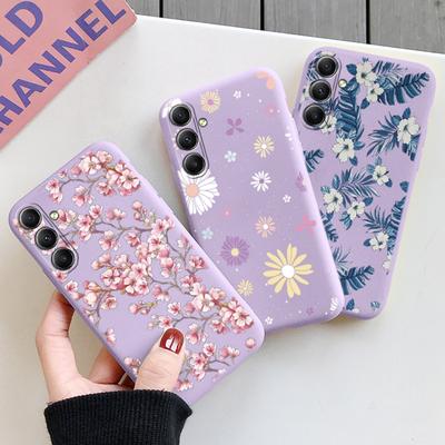 Flower Soft Silicone Case For Xiaomi Redmi Note 13 Pro 13C Poco C65 Samsung A35 A55 M35 Huawei Honor 200 iPhone 15 Camera Protective Shockproof Cover