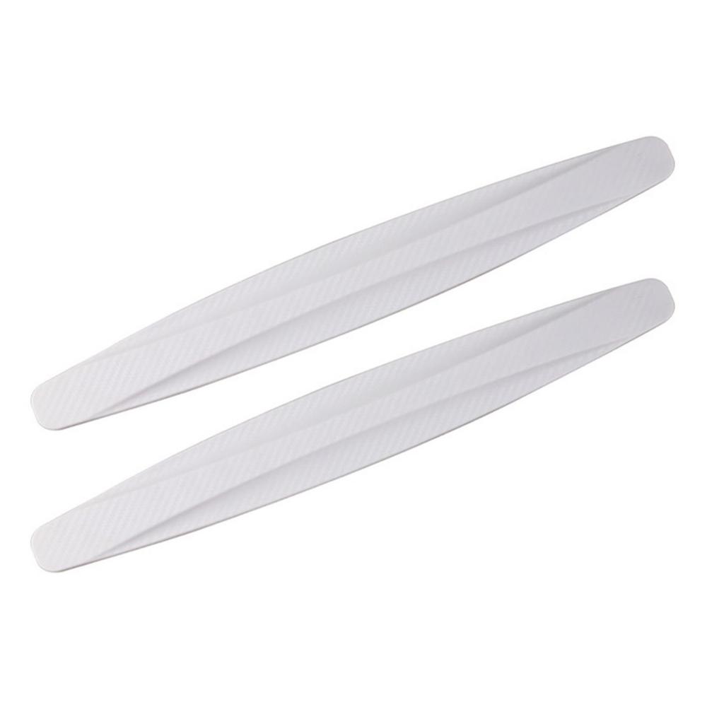 2Pcs Universal Car Metal Bumper Protector Soft Rubber Anti Collision Strips Auto Edge Patch For Bumper And Door Car