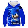 2025 Módní Sonic mikiny pro děti chlapce dívky děti podzim s dlouhým rukávem tištěné anime mikiny cool topy trička dětské oblečení