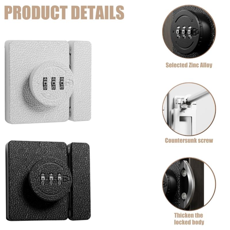 Security Combination Lock Glowing & Not Pry Designs Lock Kids Safe  Multiple Use Glowing Combination Lock for Household