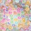 100/300/500/1000pcs Luminescent Acrylic 7mm Letter Beads A-Z Glow In the Dark with Loose Spacing Beads for DIY Necklace, Bracelet, and Jewelry Making