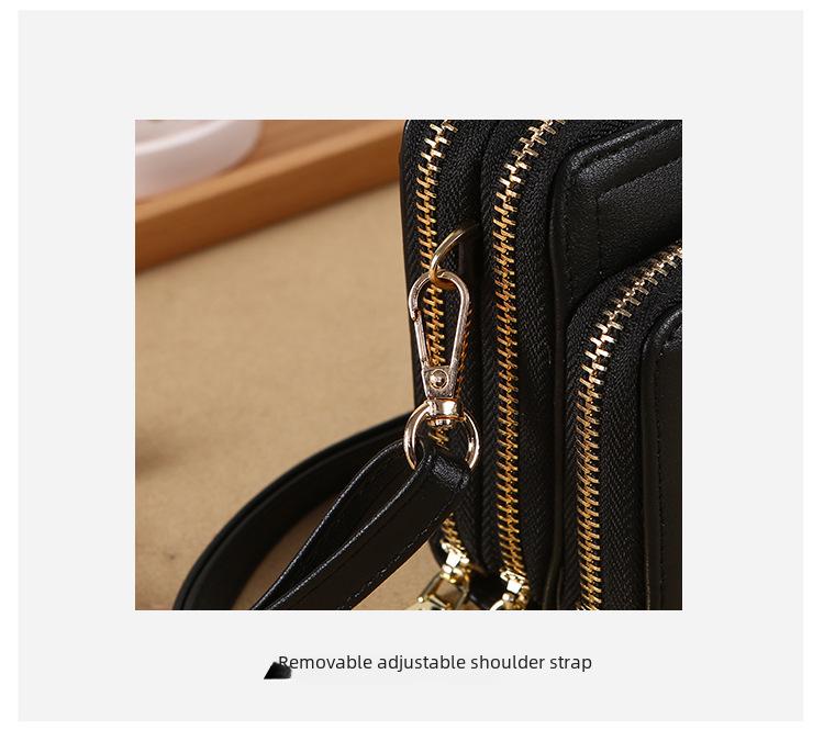 Lonny Women's Large Double Zipper Clutch Wallet & Shoulder Bag - Multifunctional, Fashionable, and Spacious.