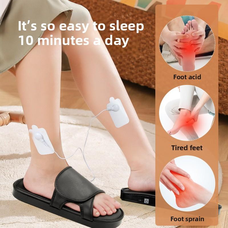 Foot Therapy Machine, Sole Leg Massager, Automatic Kneading of Sole Acupoints, Calf Muscles and Meridians, Dredging Massage Shoes