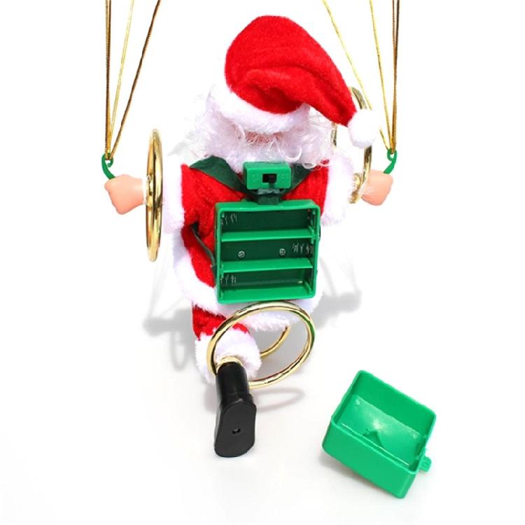 Christmas Ornaments Electric Toy Parachute Santa Clause Tumbling Dancing Decor