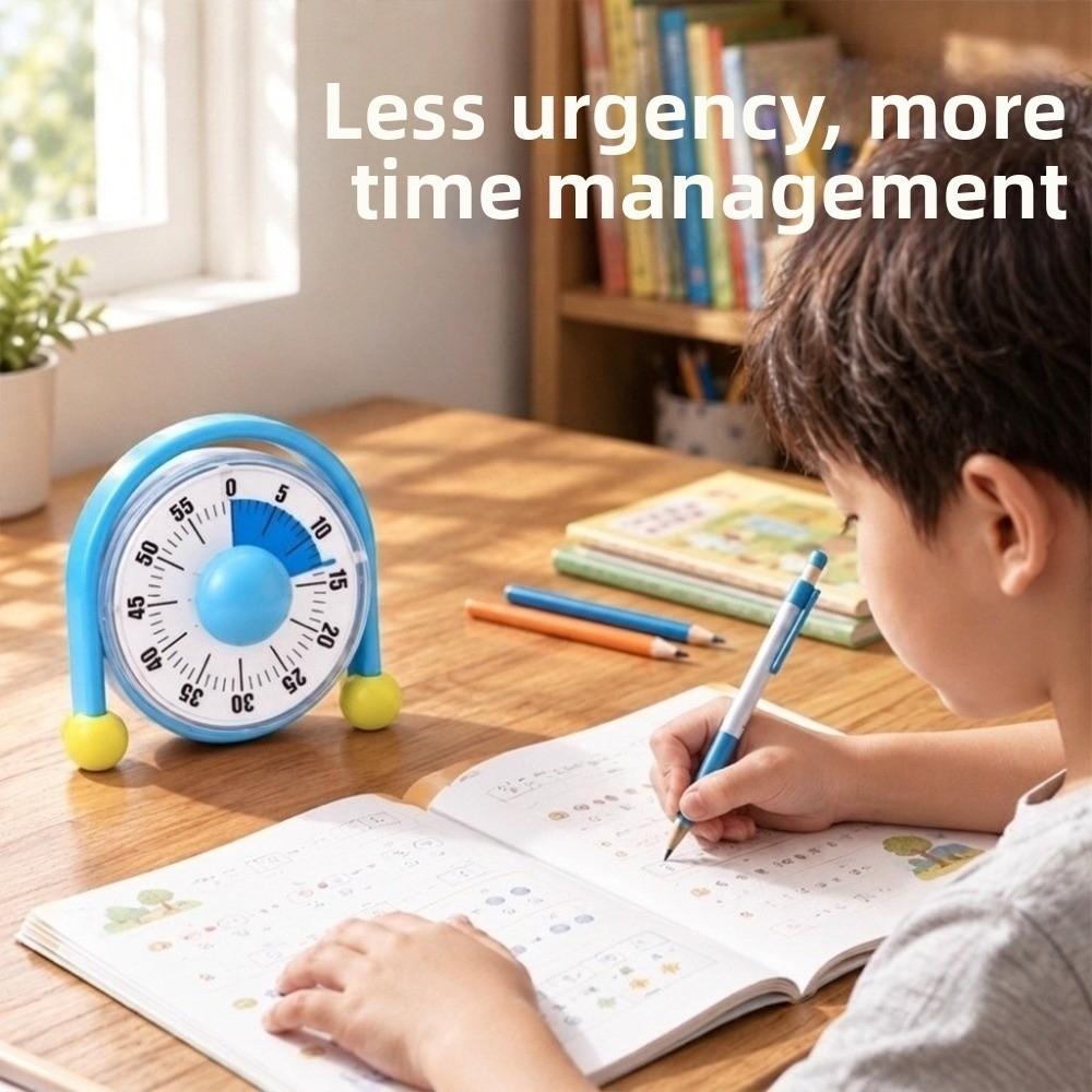 Battery Free Mechanical Timer Magnetic Children Study Timer Kitchen Visual Timer Meetings