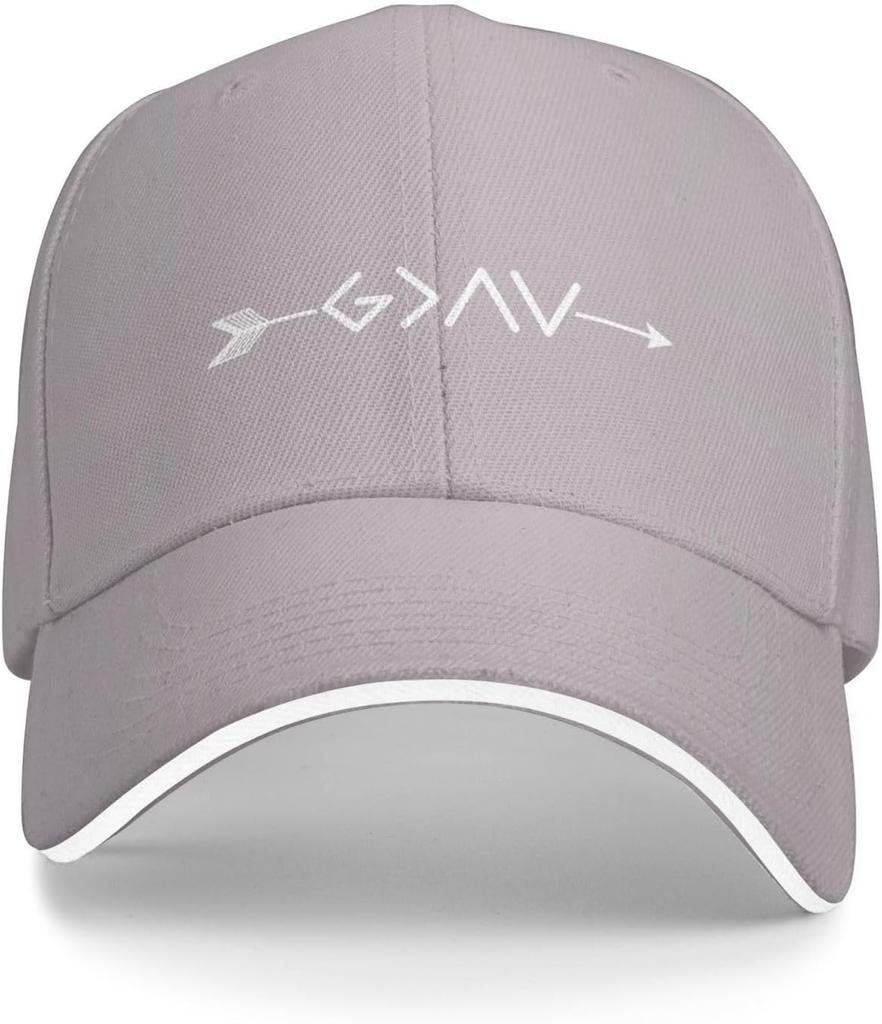 God is Greater Than Highs and Lows Arrow Graphic Baseball Cap Polyester Adjustable Unisex Adults