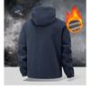Winter Sportkleding Set Heren Retro Training Dikke Fleece Jas + Broek Tweedelige Set Casual Ski Hardlopen Trainingspak Pak