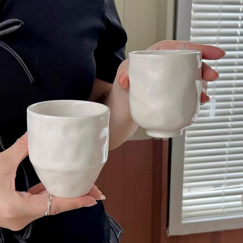 Minimalist Ceramic Mug Office Water Cup Breakfast Milk Cup Japanese Afternoon Tea Lovers Coffee Cup Household Drinking Set