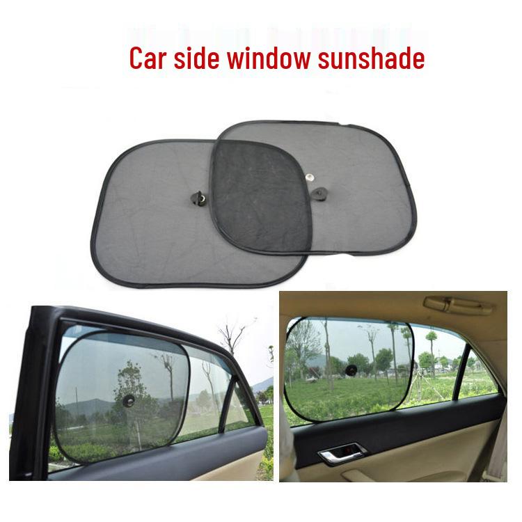 Black Mesh Car Sunshade, 44x36CM, Summer Edition