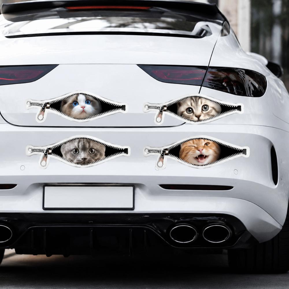 Scratch Covering Zipper Stickers Cat Pet Car Stickers New Car Stickers Pet Decoration