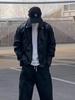 Men's High-End PU Leather Motorcycle Jacket, Rapper Style, American Retro, Korean Madder, Spring/Autumn Outerwear.