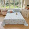 Active Print Pure Cotton Bed Sheets - Simple Style for Dormitory, Home, Single & Double Beds