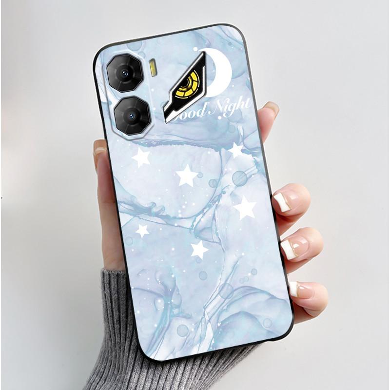 Custodia per Telefono Per ZTE Nubia Neo 3 5G Z2464N Custodia Estetica Moda Gatto Carino Cartone Animato Nero Morbido TPU Silicone Copertura Protettiva Completa